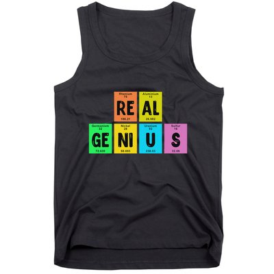 Periodic Table Of Elements Real Genius Tank Top