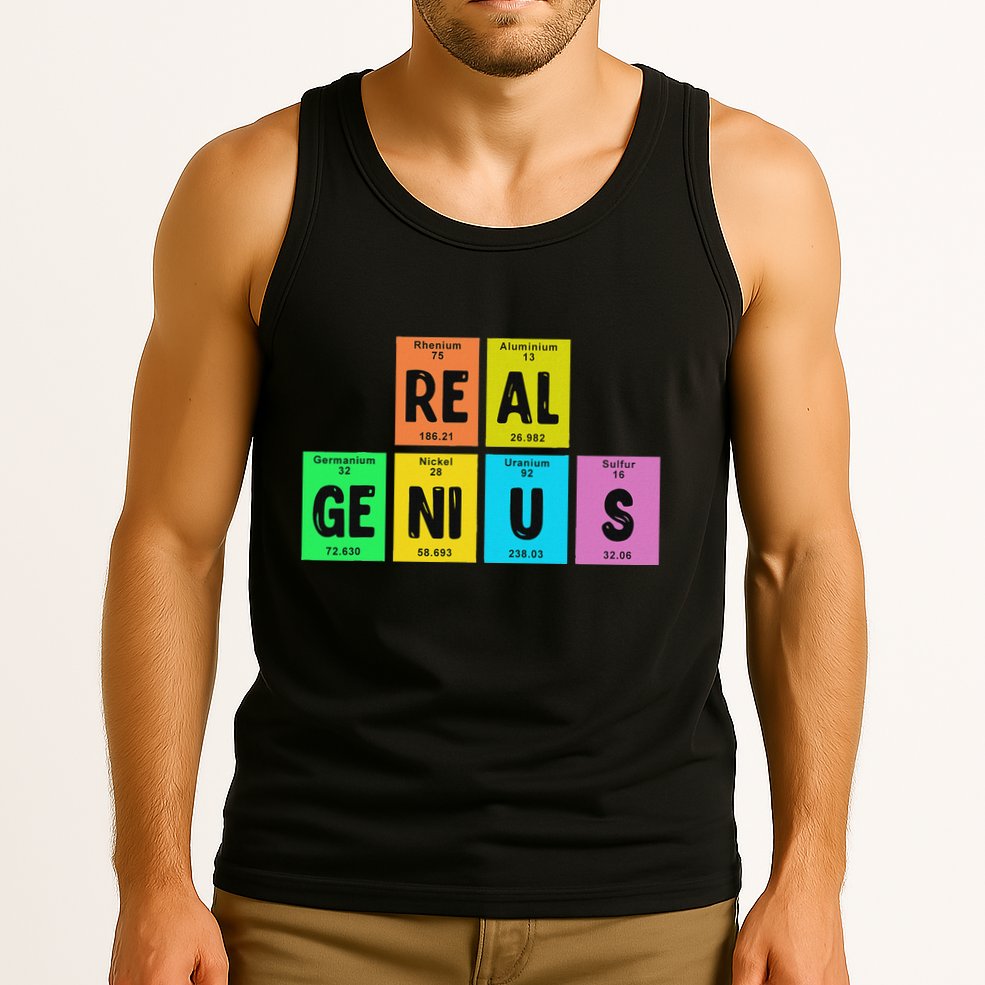 Periodic Table Of Elements Real Genius Tank Top
