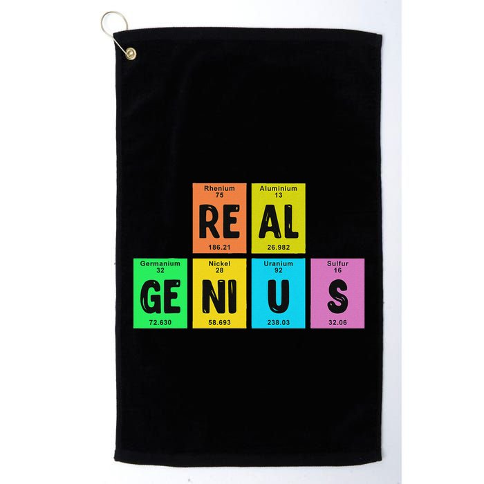 Periodic Table Of Elements Real Genius Golf Towel