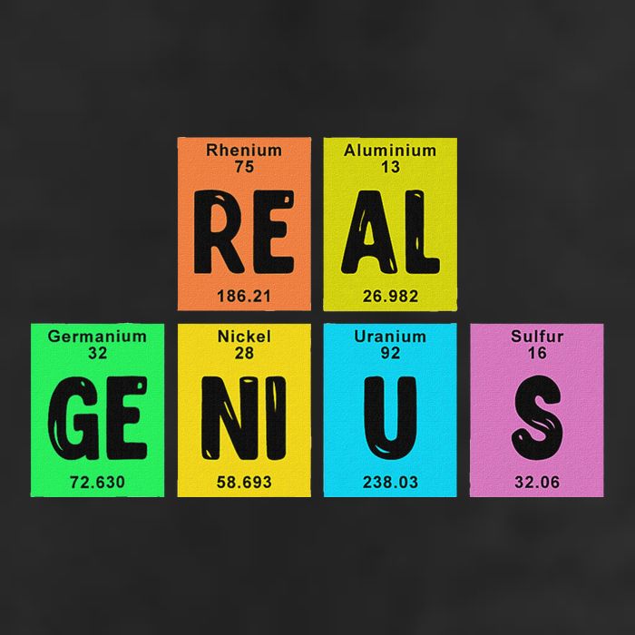 Periodic Table Of Elements Real Genius Golf Towel