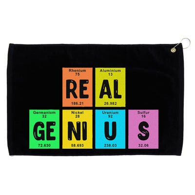 Periodic Table Of Elements Real Genius Grommeted Golf Towel