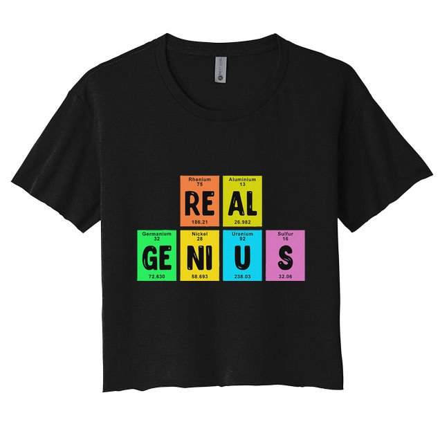 Periodic Table Of Elements Real Genius Crop Top