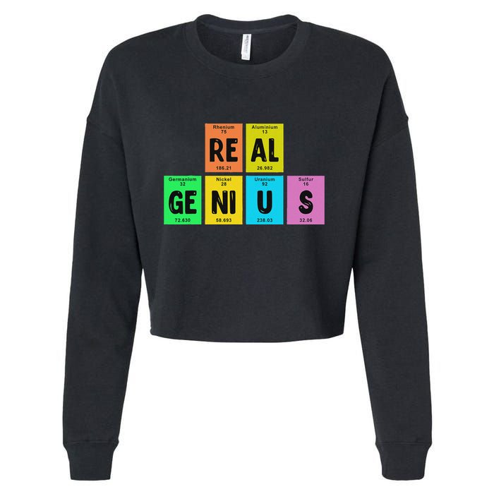 Periodic Table Of Elements Real Genius Cropped Pullover Crew