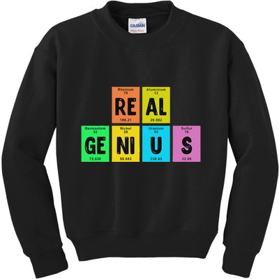 Periodic Table Of Elements Real Genius Kids Sweatshirt