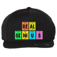 Periodic Table Of Elements Real Genius Wool Snapback Cap