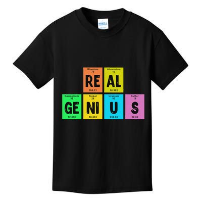 Periodic Table Of Elements Real Genius Kids T-Shirt