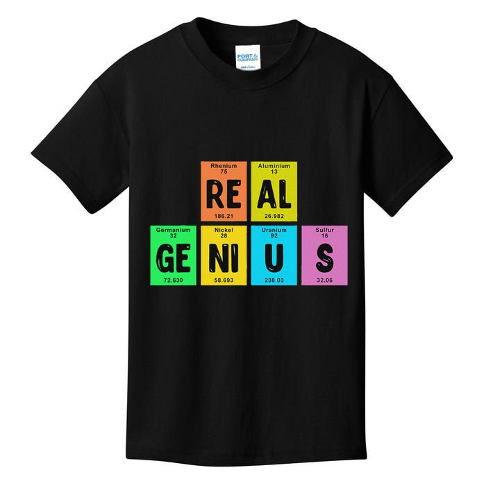 Periodic Table Of Elements Real Genius Kids T-Shirt