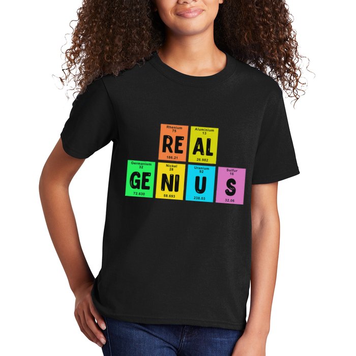 Periodic Table Of Elements Real Genius Kids T-Shirt
