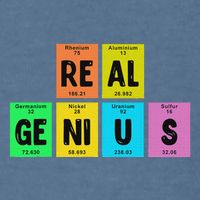 Periodic Table Of Elements Real Genius Garment-Dyed Sweatshirt
