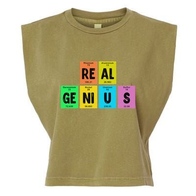 Periodic Table Of Elements Real Genius Garment-Dyed Women's Muscle Tee
