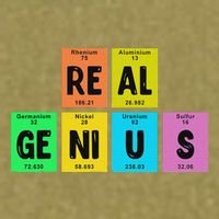 Periodic Table Of Elements Real Genius Garment-Dyed Women's Muscle Tee