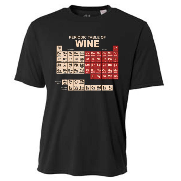 Periodic Table Of Wine Chemistry Periodic Table Geek Nerd Cooling Performance Crew T-Shirt