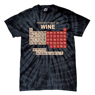 Periodic Table Of Wine Chemistry Periodic Table Geek Nerd Tie-Dye T-Shirt