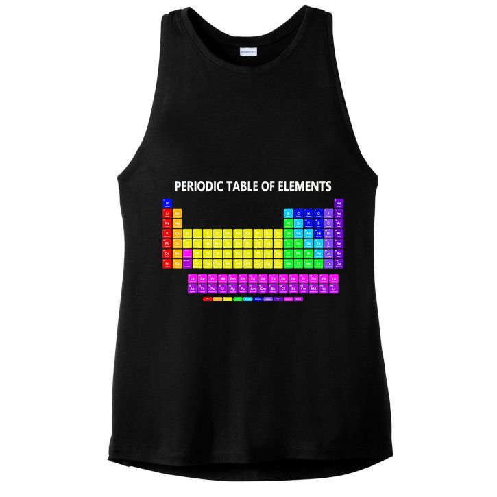 Periodic Table Of The Elements Chemists Nerd Chemistry Lover Ladies PosiCharge Tri-Blend Wicking Tank