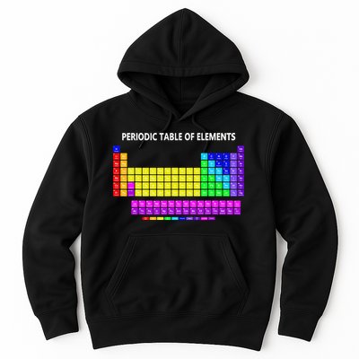 Periodic Table Of The Elements Chemists Nerd Chemistry Lover Hoodie