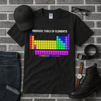 Periodic Table Of The Elements Chemists Nerd Chemistry Lover Tall T-Shirt
