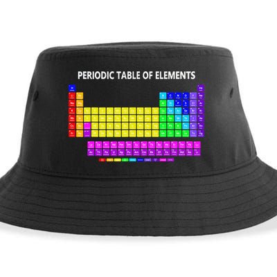 Periodic Table Of The Elements Chemists Nerd Chemistry Lover Sustainable Bucket Hat