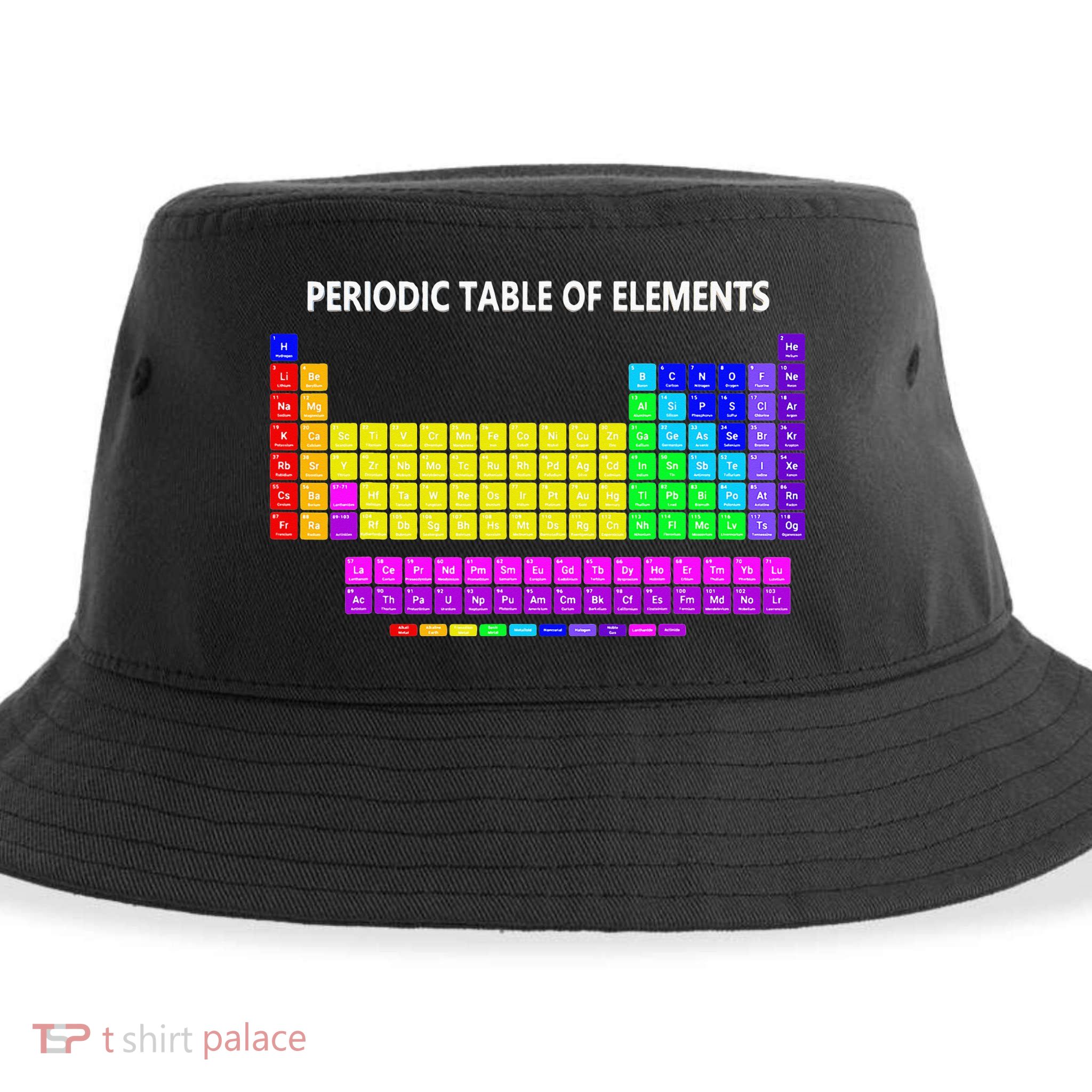 Periodic Table Of The Elements Chemists Nerd Chemistry Lover Sustainable Bucket Hat