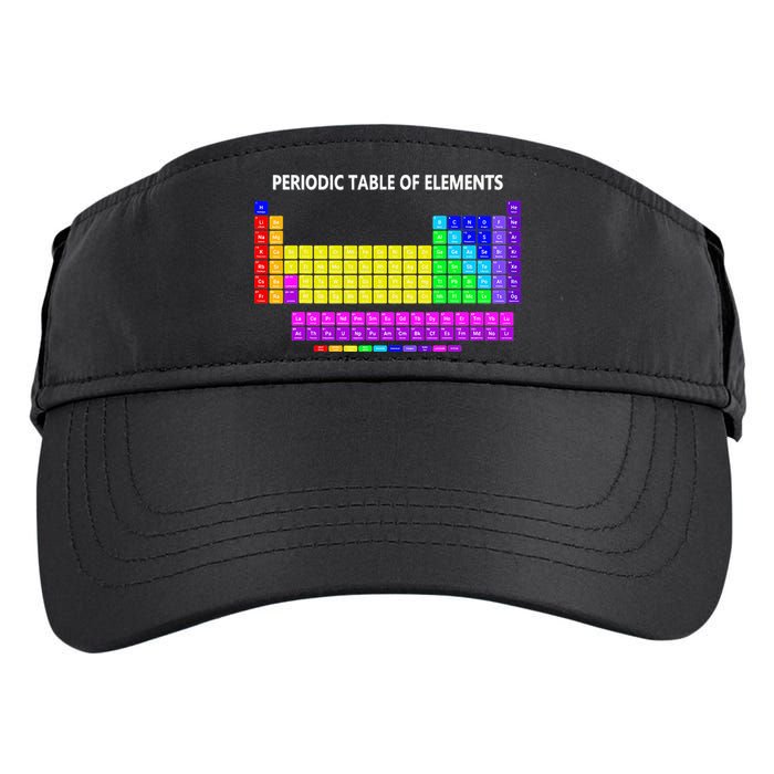 Periodic Table Of The Elements Chemists Nerd Chemistry Lover Adult Drive Performance Visor