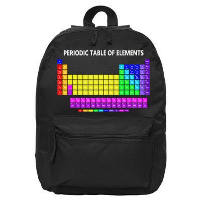 Periodic Table Of The Elements Chemists Nerd Chemistry Lover 16 in Basic Backpack