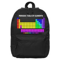 Periodic Table Of The Elements Chemists Nerd Chemistry Lover 16 in Basic Backpack
