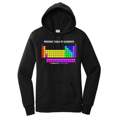 Periodic Table Of The Elements Chemists Nerd Chemistry Lover Women's Pullover Hoodie