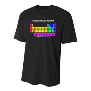 Periodic Table Of The Elements Chemists Nerd Chemistry Lover Youth Performance Sprint T-Shirt