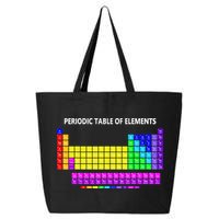 Periodic Table Of The Elements Chemists Nerd Chemistry Lover 25L Jumbo Tote