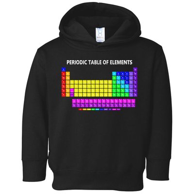 Periodic Table Of The Elements Chemists Nerd Chemistry Lover Toddler Hoodie