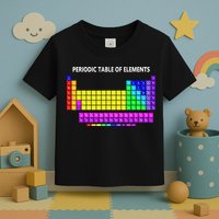 Periodic Table Of The Elements Chemists Nerd Chemistry Lover Toddler T-Shirt