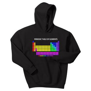 Periodic Table Of The Elements Chemists Nerd Chemistry Lover Kids Hoodie