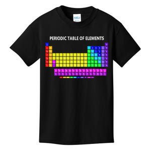 Periodic Table Of The Elements Chemists Nerd Chemistry Lover Kids T-Shirt