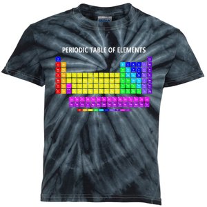 Periodic Table Of The Elements Chemists Nerd Chemistry Lover Kids Tie-Dye T-Shirt