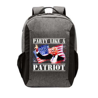 Pro Trump Party Like A Patriot Fourth Of July 4th Vector Backpack