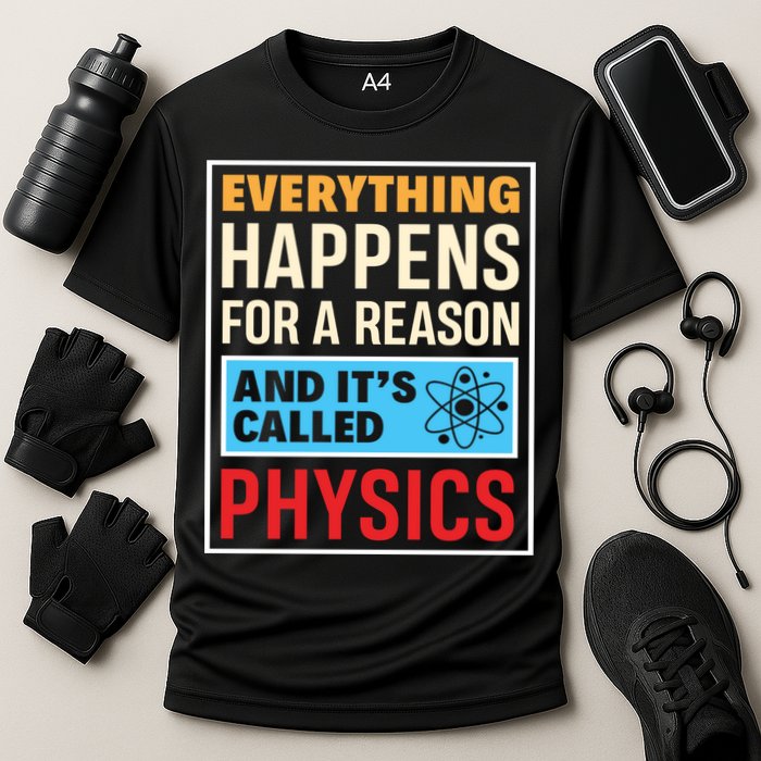 Physics Teacher Physicist Science Lover Physics Cute Gift Cooling Performance Crew T-Shirt