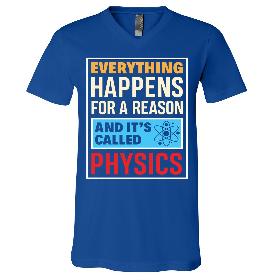 Physics Teacher Physicist Science Lover Physics Cute Gift V-Neck T-Shirt