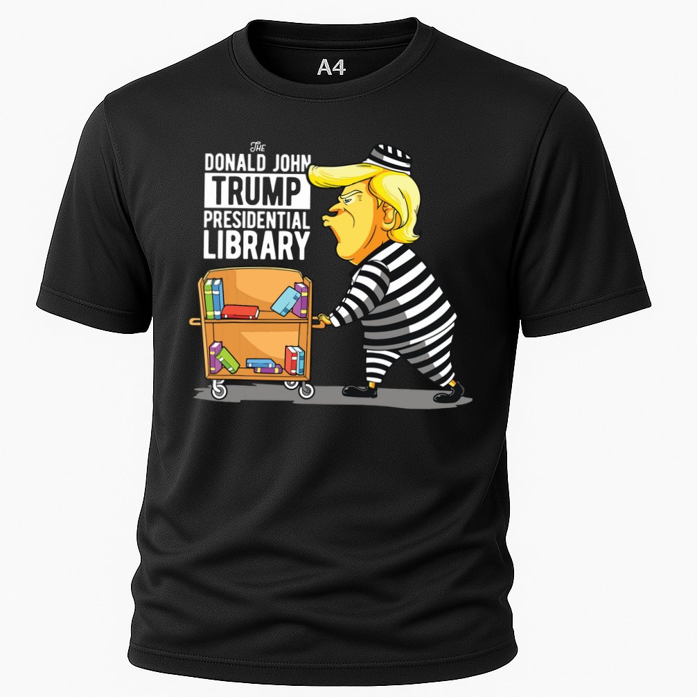 Prison Trump Presidential Library Funny Anti Trump Performance Shirt