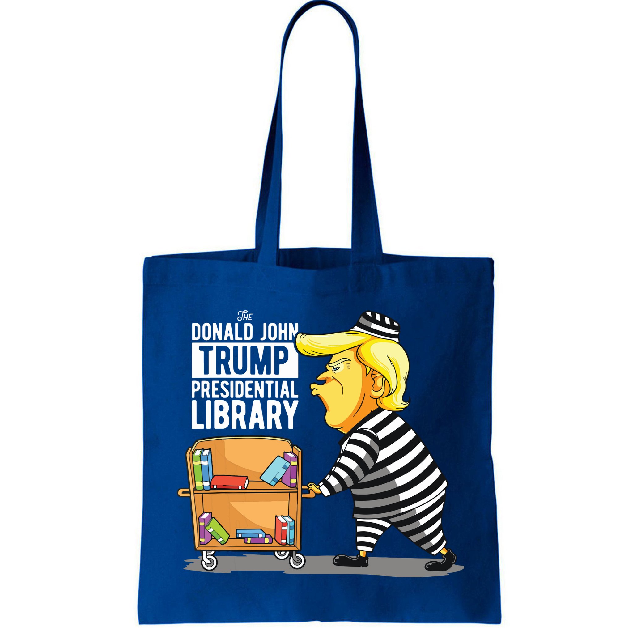 Prison Trump Presidential Library Funny Anti Trump Bag