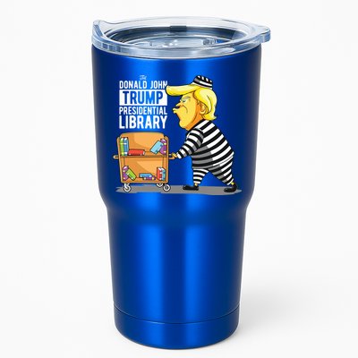 Prison Trump Presidential Library Funny Anti Trump Tumbler