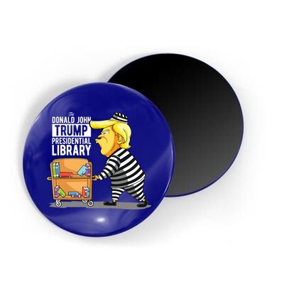 Prison Trump Presidential Library Funny Anti Trump Magnet