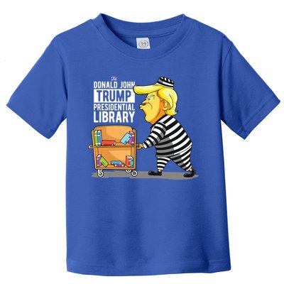 Prison Trump Presidential Library Funny Anti Trump Toddler T-Shirt