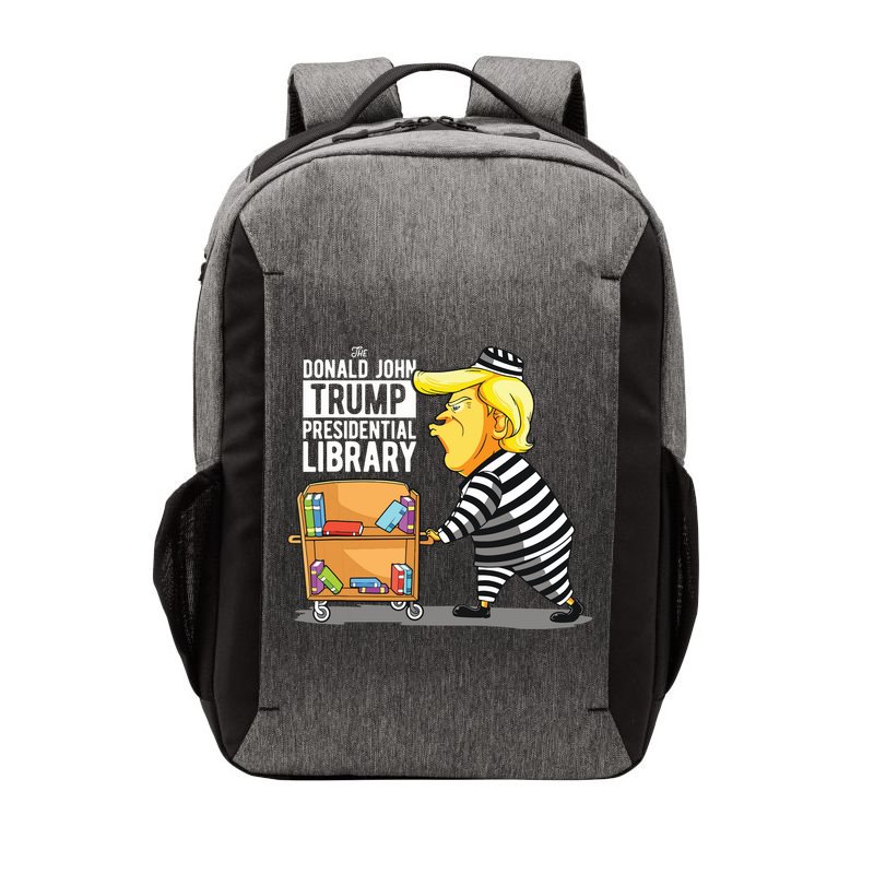 Prison Trump Presidential Library Funny Anti Trump Vector Backpack