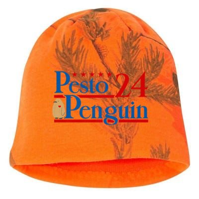 Pesto The Penguin Bird Meme 2024 Trending Pesto Kati - Camo Knit Beanie