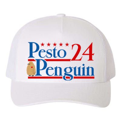 Pesto The Penguin Bird Meme 2024 Trending Pesto Yupoong Adult 5-Panel Trucker Hat