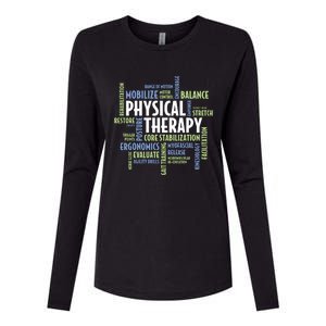 Physical Therapy Womens Cotton Relaxed Long Sleeve T-Shirt