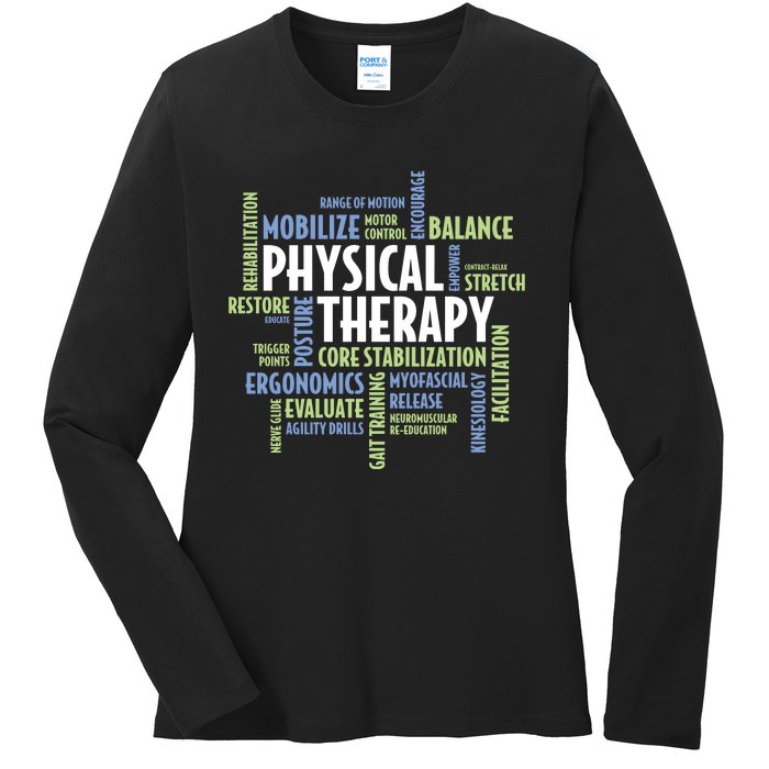 Physical Therapy Ladies Long Sleeve Shirt