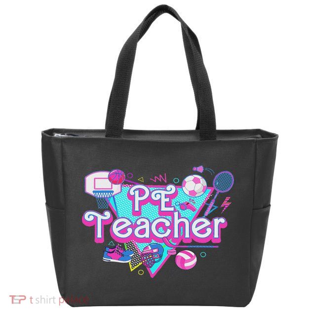 Pe Teacher Zip Tote Bag