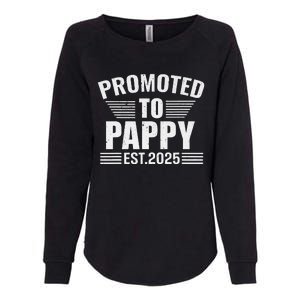 Promoted To Pappy 2025 Pregnancy Announcement Womens California Wash Sweatshirt