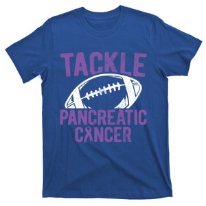 Purple Tackle Pancreatic Cancer Awareness Gift T-Shirt