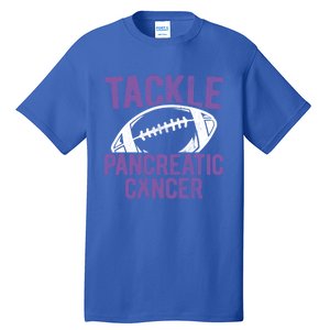 Purple Tackle Pancreatic Cancer Awareness Gift Tall T-Shirt